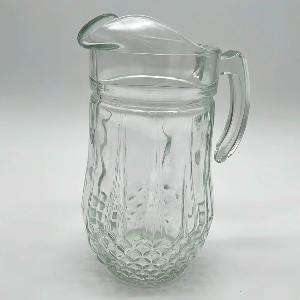 Gibson Home Brunson Glass Pitcher - Diamond Pattern